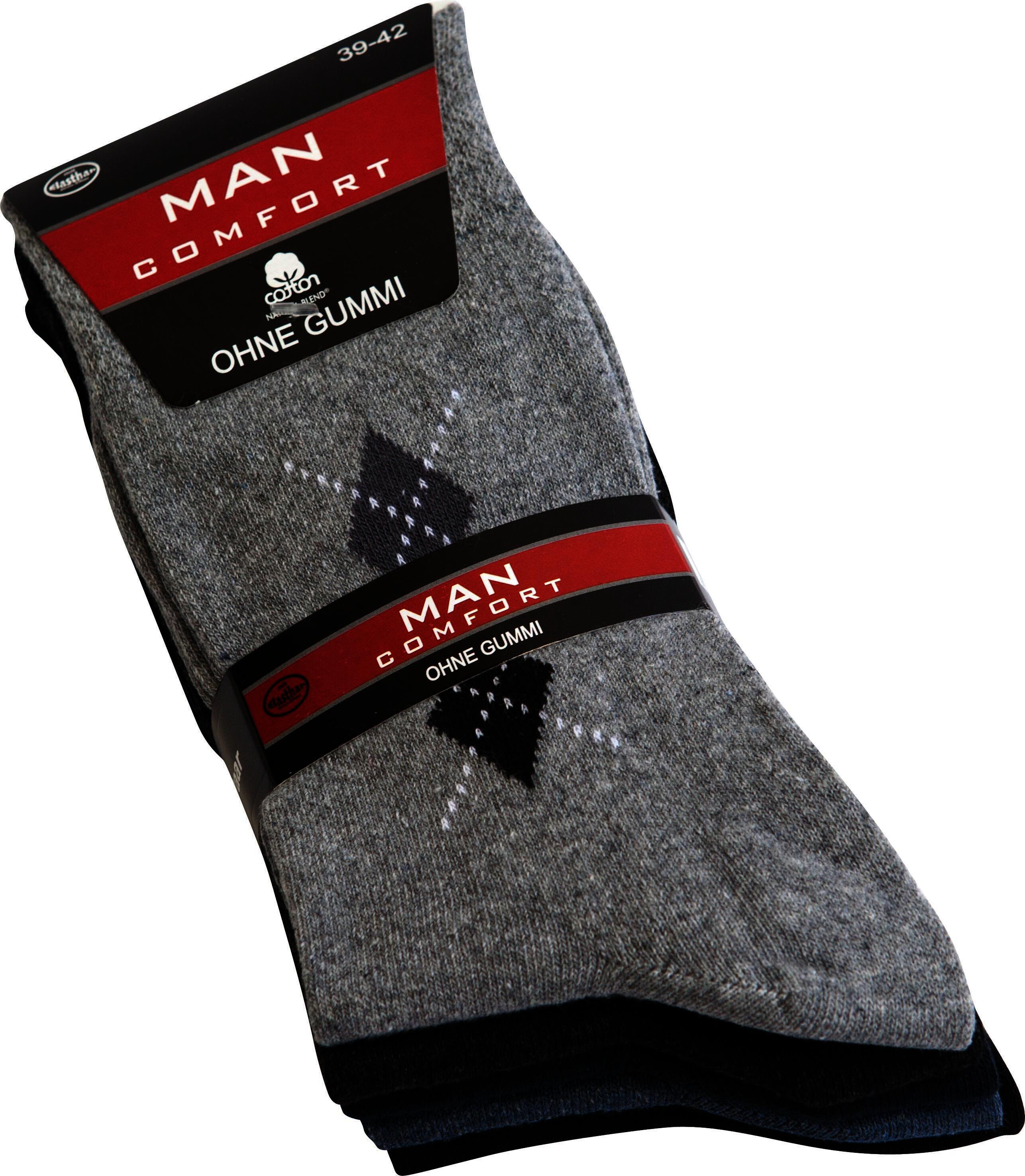 Herren Socken ohne Gummizug "Blautöne", Art. 1587, Gr. 43-46, 10 Paar