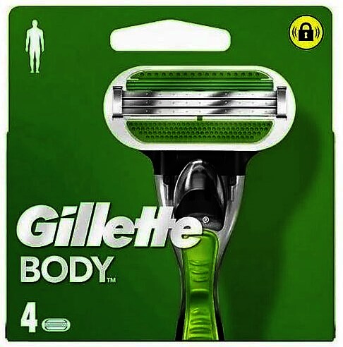 GILLETTE BODY RASIERKLINGEN 4 STÜCK NEU