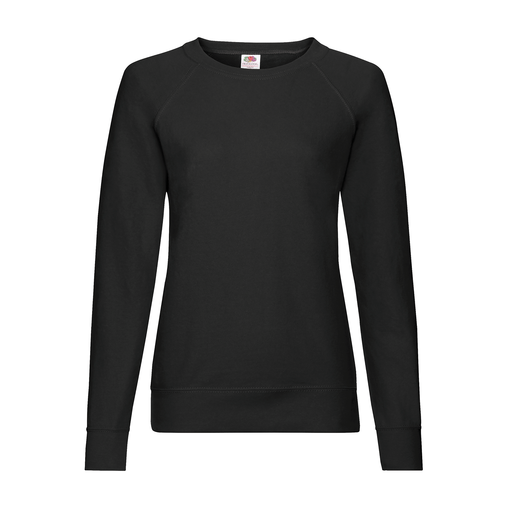 FOTL Lightweight Raglan Lady-Sweatshirt , schwarz, Gr.M