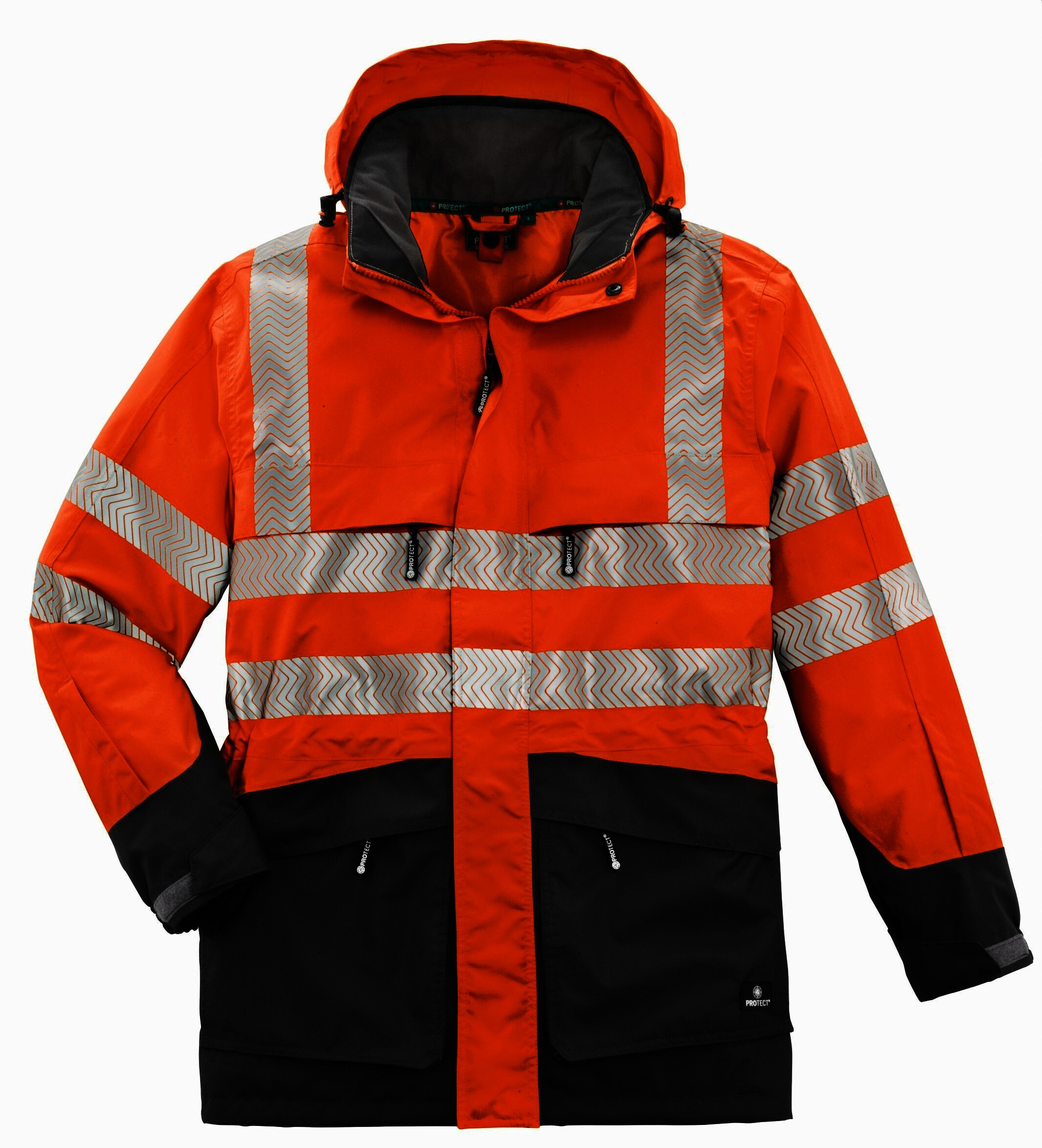 Warnschutz Parka TAMPA, leuchtorange, Gr.4XL