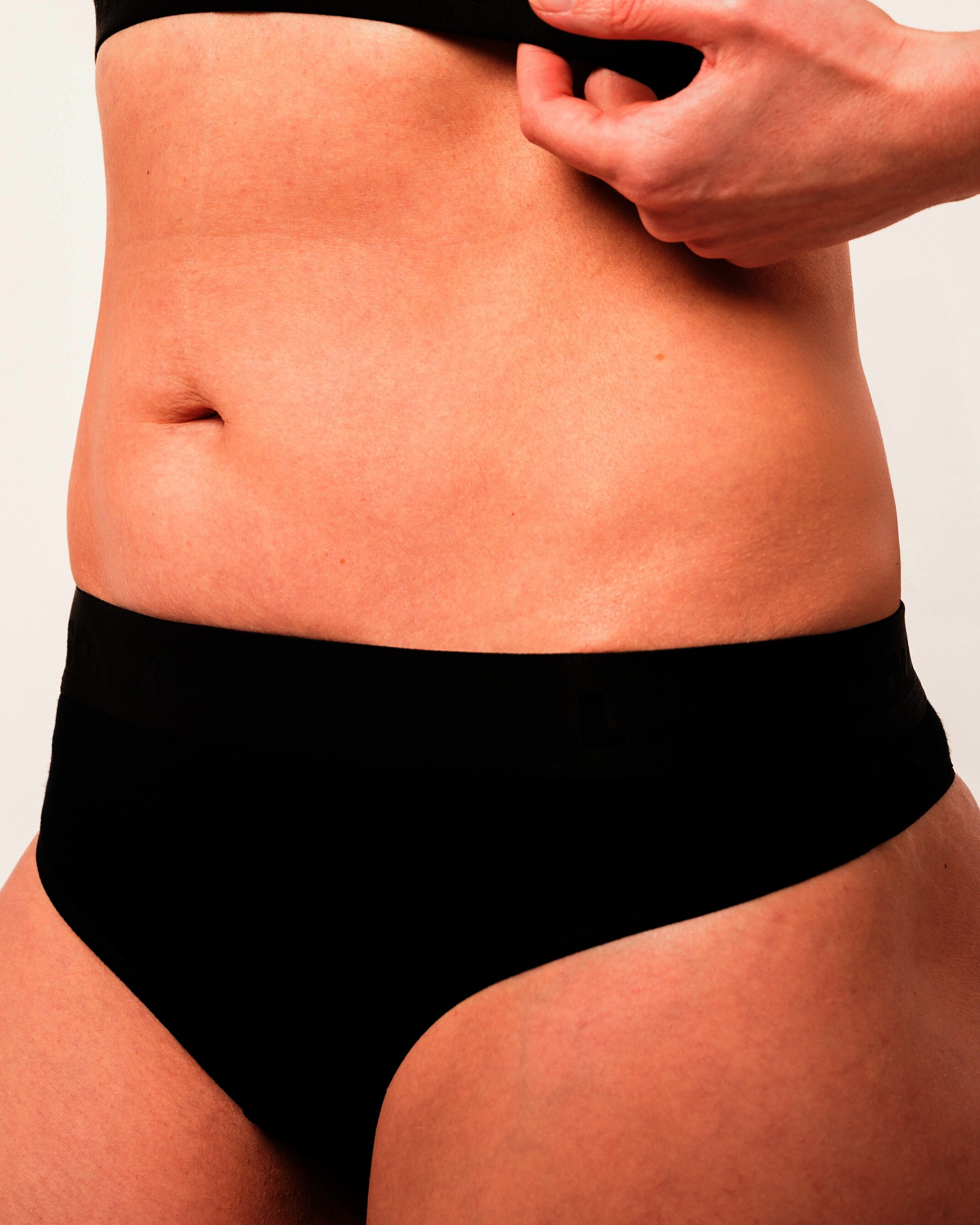 Damen Tanga, Bambusviskose, 3er-Pack, Schwarz/Weiß/Grau, Gr.S