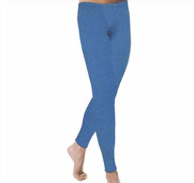 Herren Thermo Unterhose Blau Interlock, Größe 9