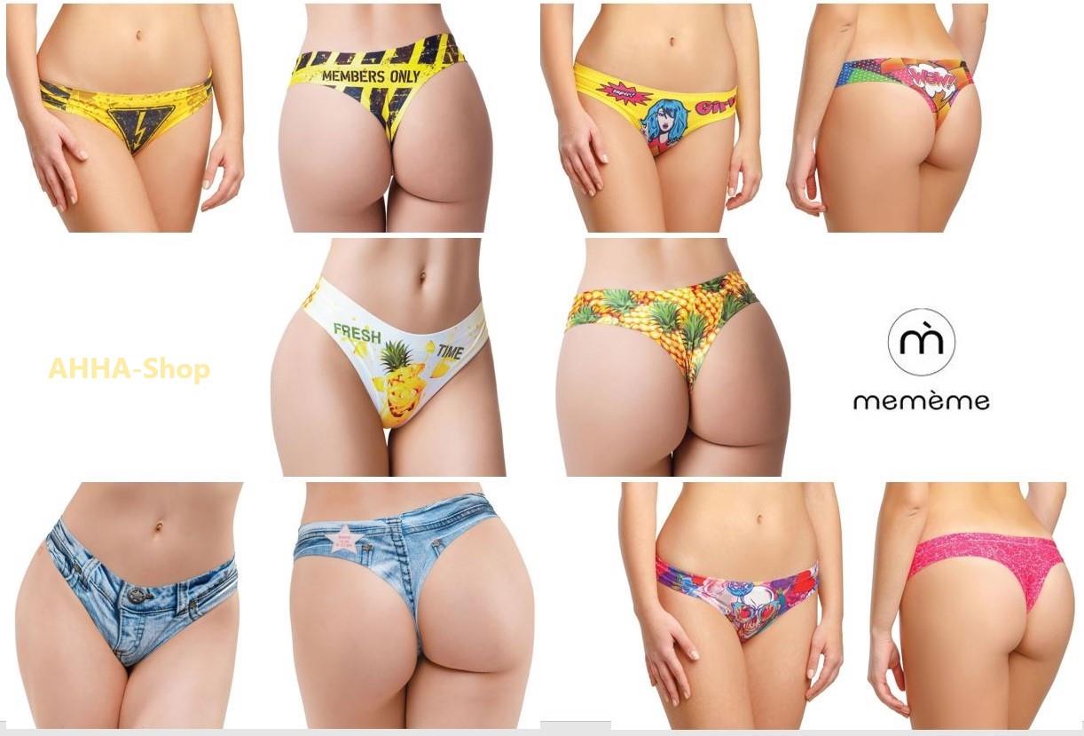 Memème JEANS LIGHT Tanga, Größe L Memème JEANS LIGHT Tanga, Größe L