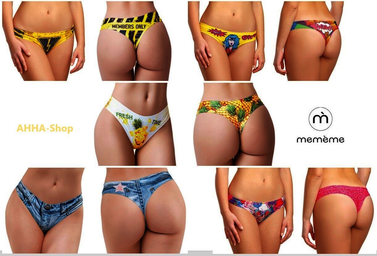Memème JEANS LIGHT Tanga, Größe L