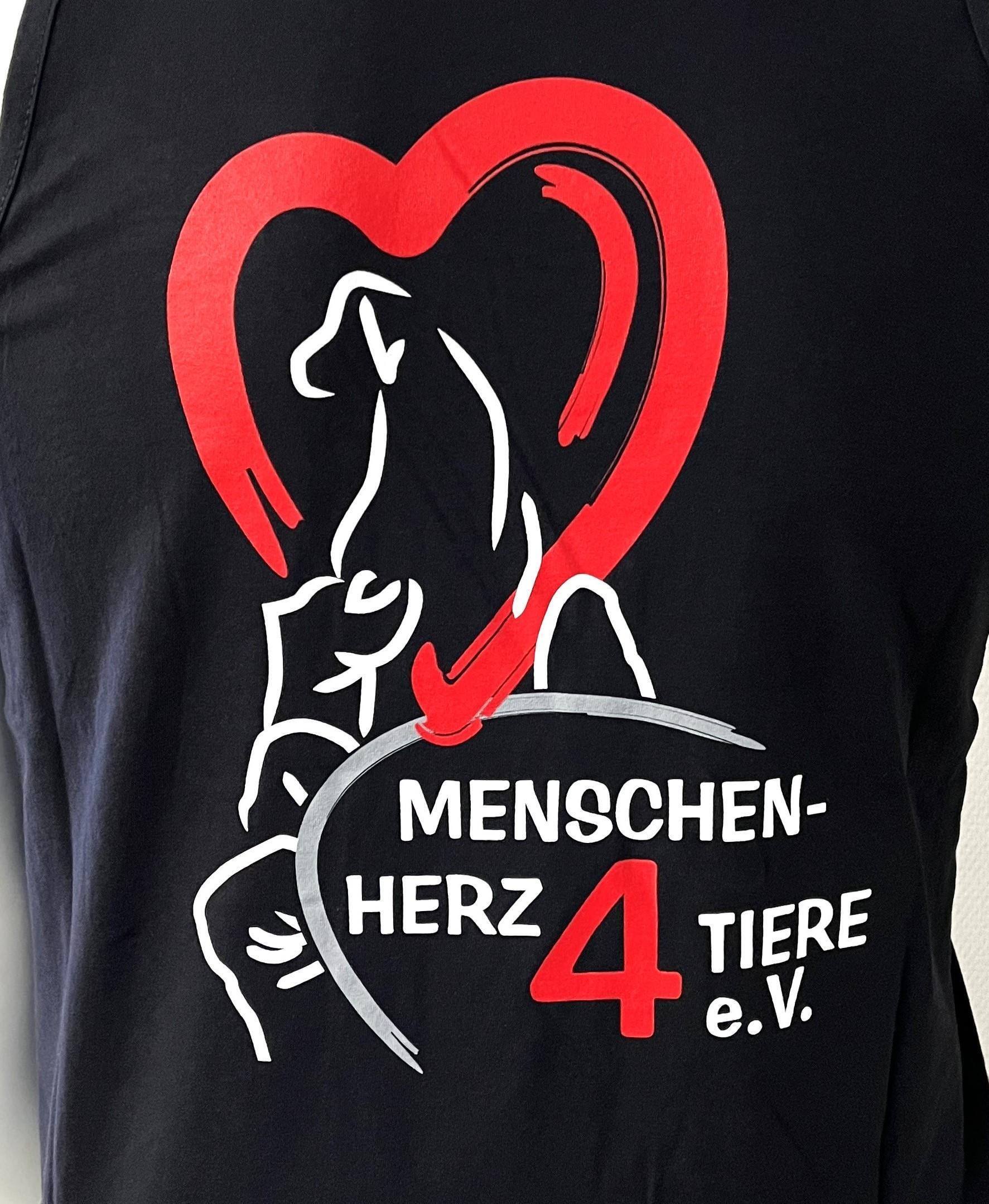 Damen Tank Top "Menschen Herz 4 Tiere e.V." by SOLLSO., schwarz,, Gr.S
