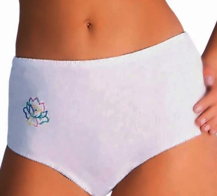 Damen Slip weiß 5er Pack, Größe 48/50
