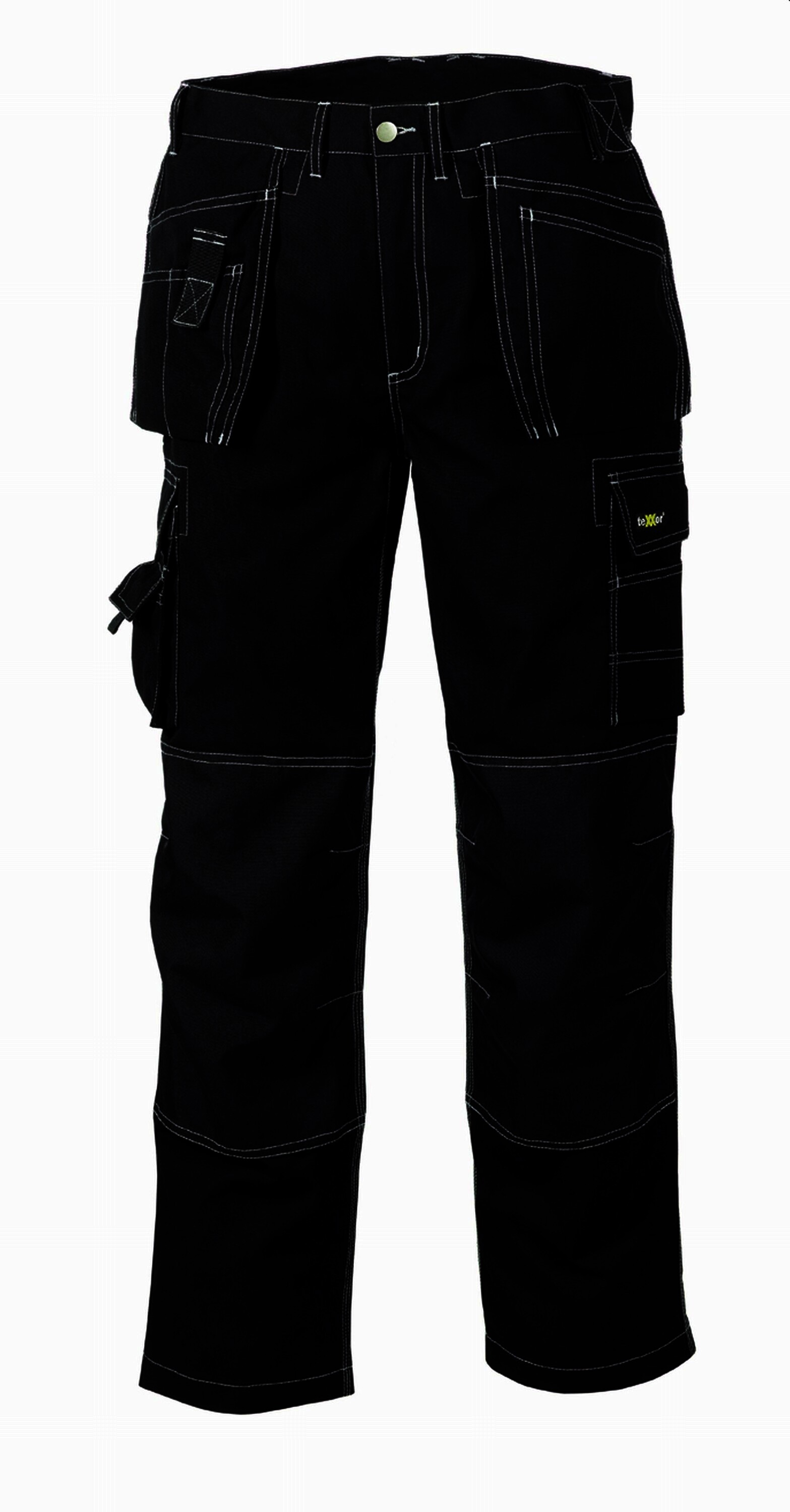 teXXor Canvas Bundhose "Panama", Berufshose, schwarz/schwarz Größe 44
