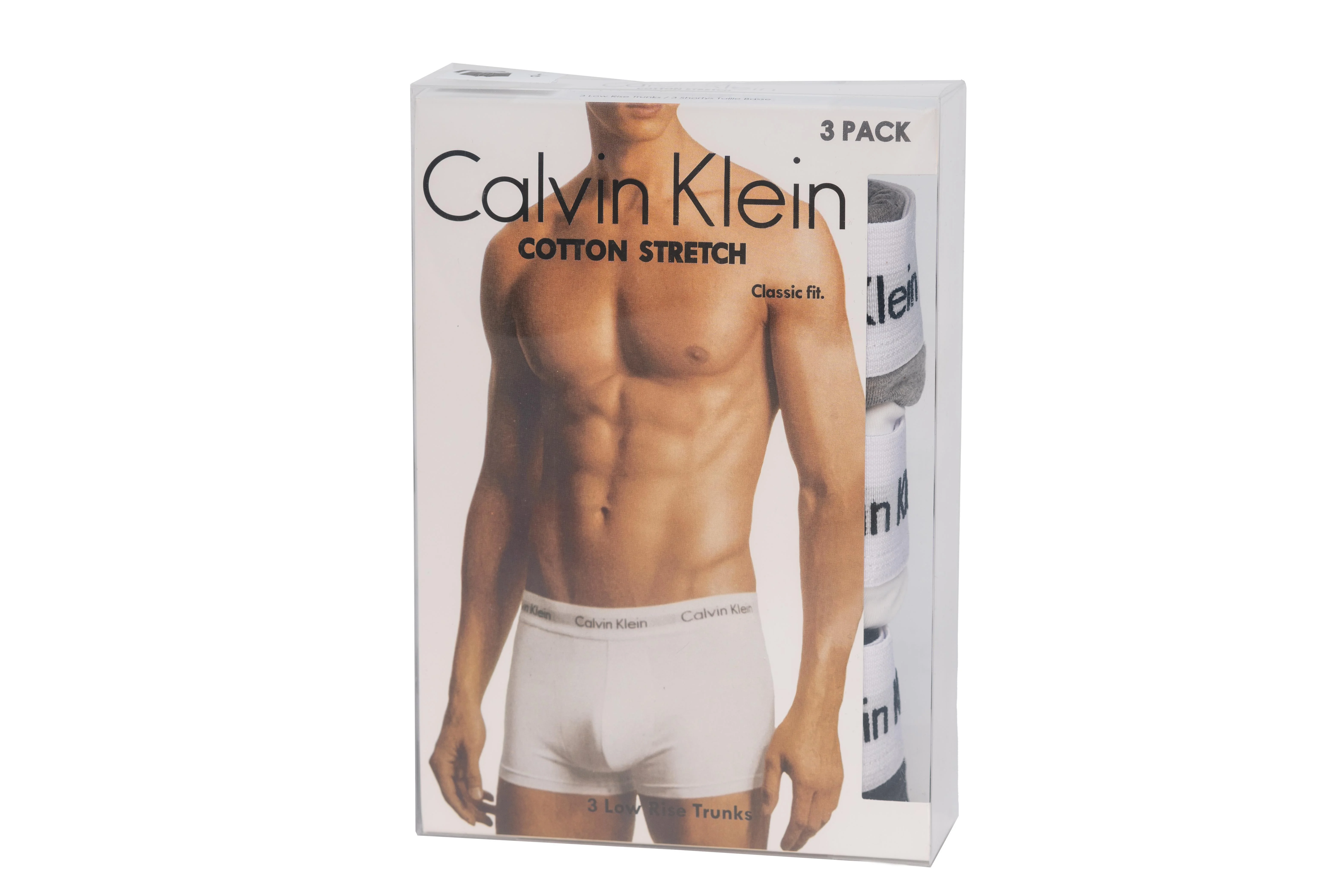 CALVIN KLEIN Boxershorts 3er-Pack  schwarz/weiß/grau, Größe XL