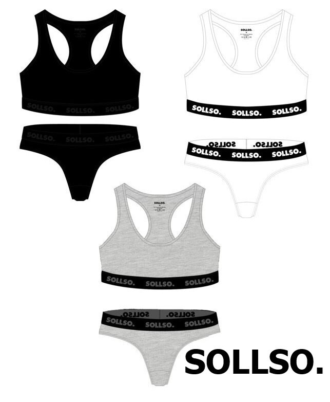 Damen Set Bustier/Tanga, Bambusviskose, Schwarz, Gr.L