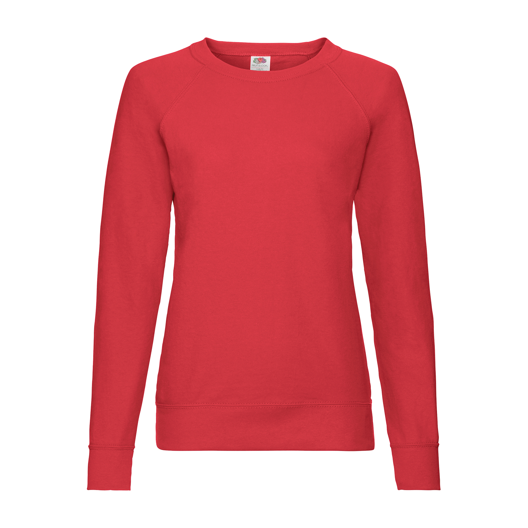FOTL Lightweight Raglan Lady-Sweatshirt , rot, Gr.S