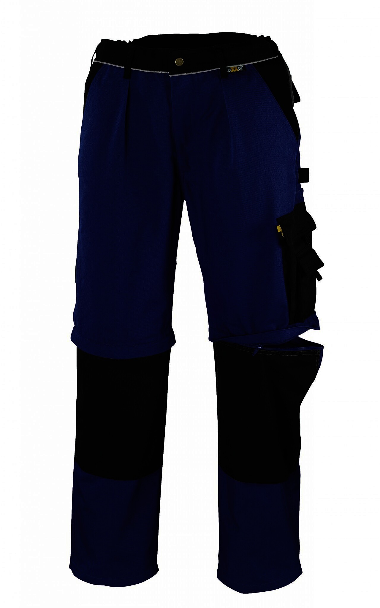 "2-in-1" Canvas-Bundhose (320 g/m²) „TOBAGO”  Farbe: kornblau/schwarz Größe 27