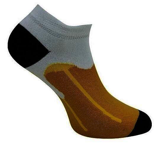 2 Paar „Socks4fun“ Sneaker-Socken mit Biermotiv, Gr. 42 - 47