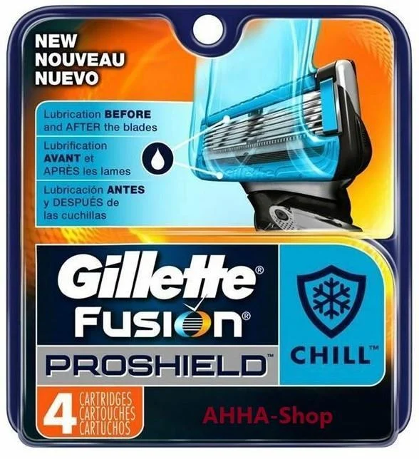 Gillette Fusion ProShiled Chill Rasierklingen 4er Pack