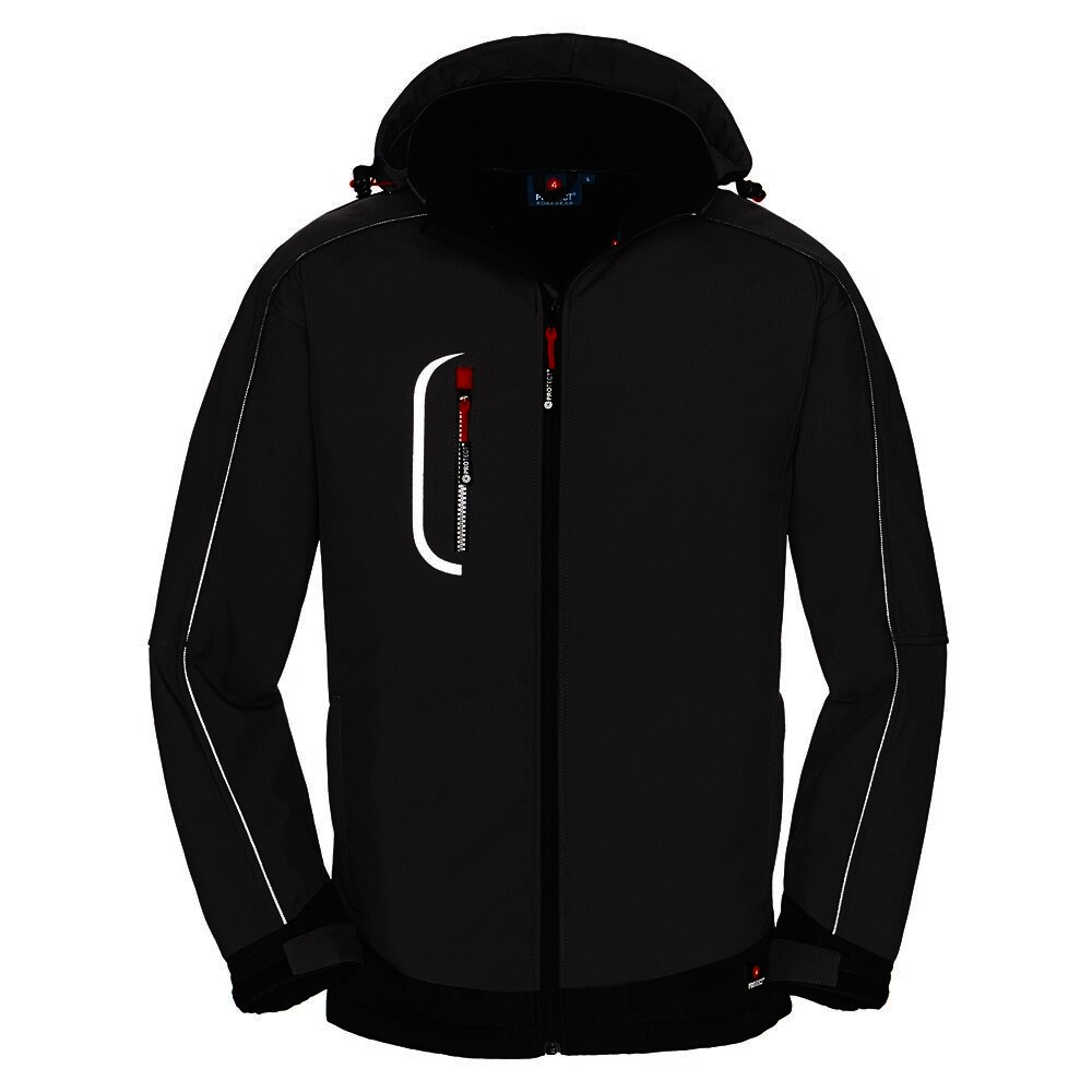 Softshell-Jacke MONTANA, grau/schwarz, Gr.XL