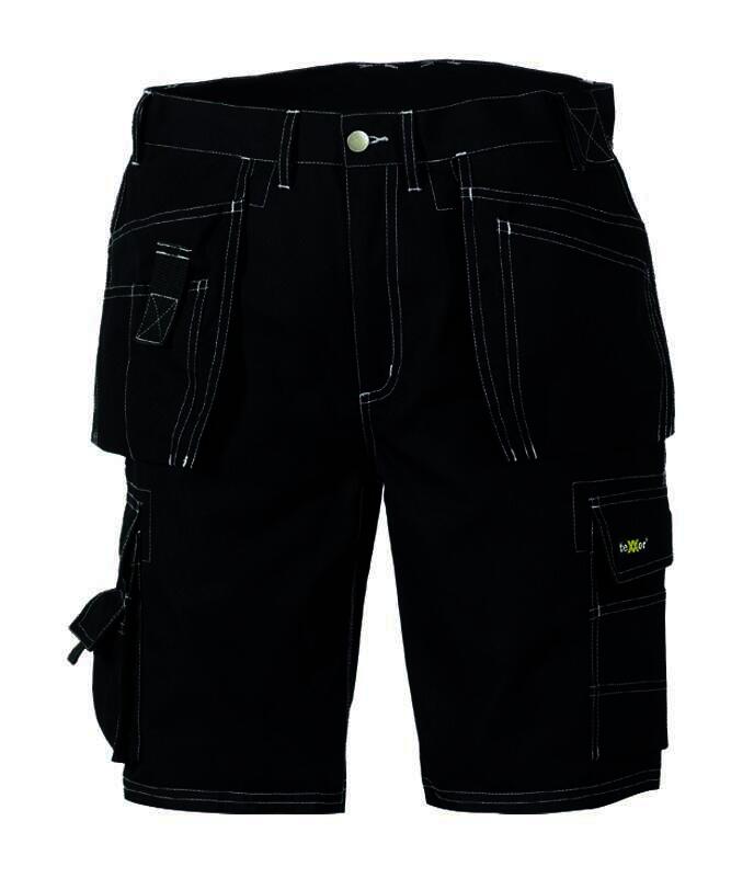 teXXor Canvas Shorts "Bermuda", kurze Berufshose, Farbe schwarz, Gr. 64
