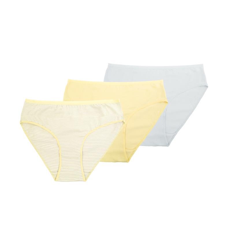 Damen Bikinislip 19115, gestreift, Pack 2,Gr.48/50, 3er-Pack