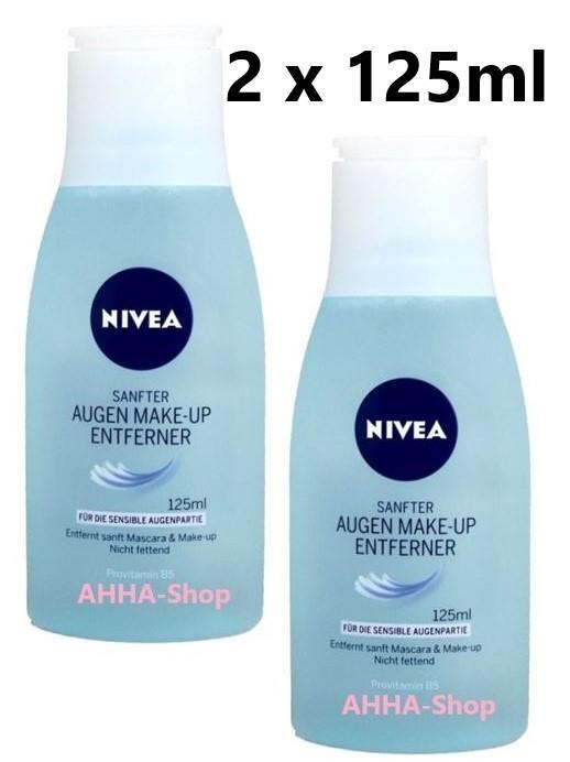 Nivea Sanfter Augen Make-Up Entferner, 2 x 125ml