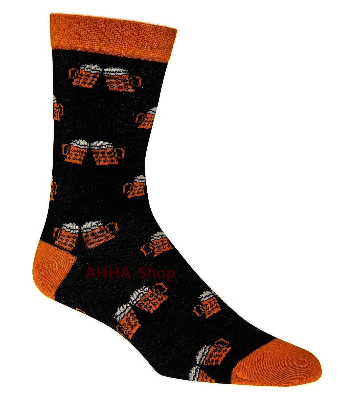 2 Paar „Socks4fun“ Socken mit Biermotiv, Gr. 42 - 47