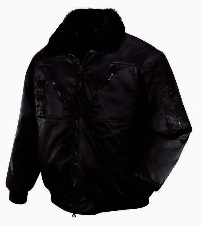 teXXor Piloten Oslo Arbeitsjacke mit abnehmbaren Ärmeln, XL, schwarz, 4176