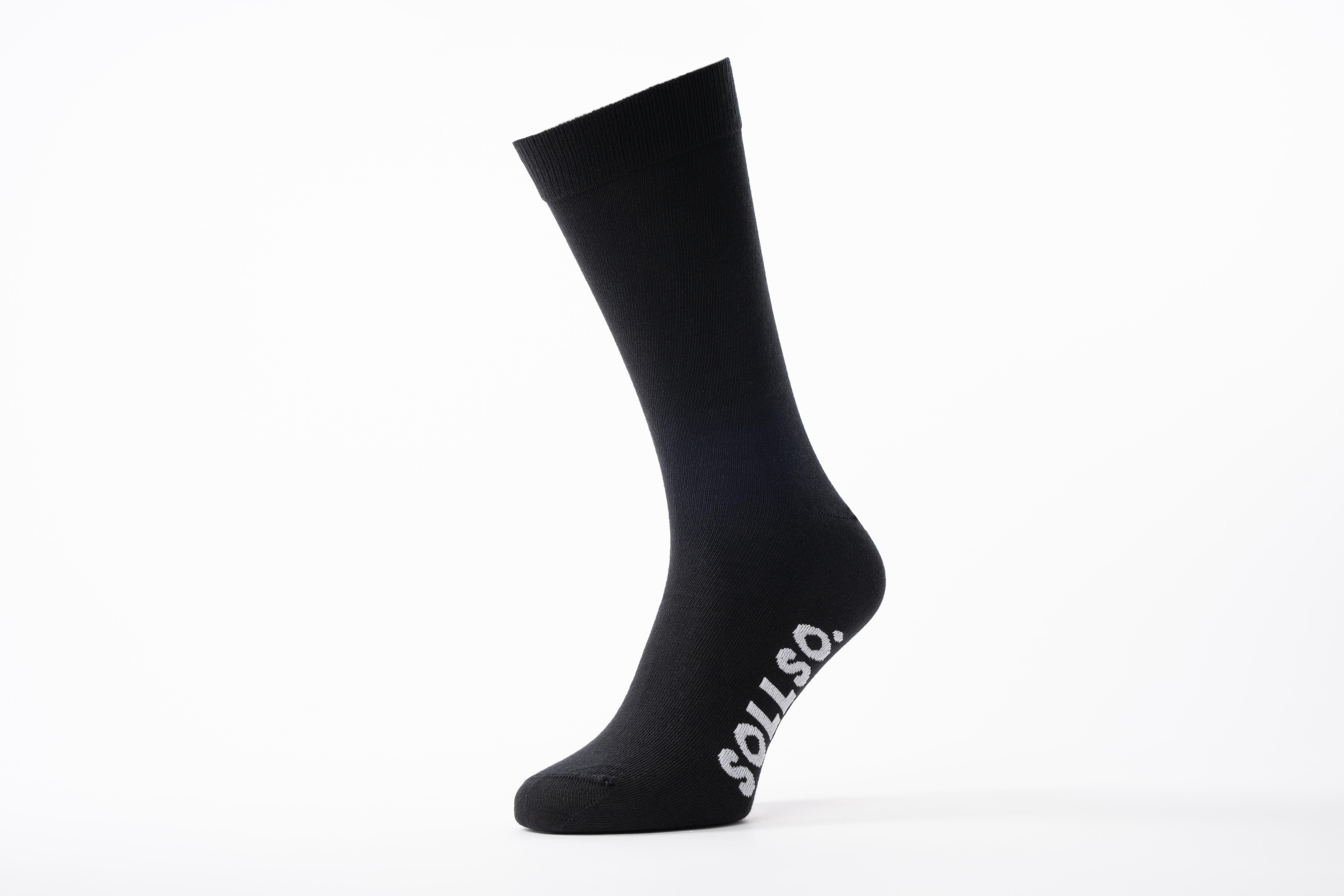 SOLLSO. Sommer Herrensocke, Farbe Schwarz, Größe 39-42, 15 Paar