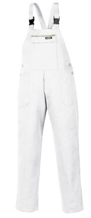 teXXor Latzhose 290g/m²  weiß, Größe 25