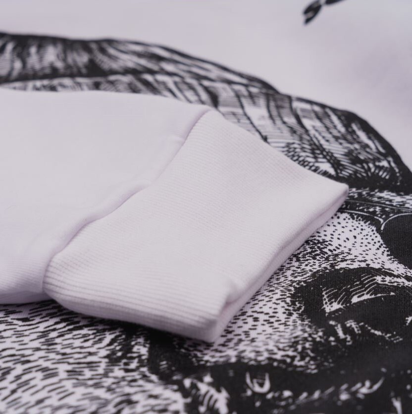 Hoodie „Winterbear“ by SOLLSO.,Melange White, Gr.L