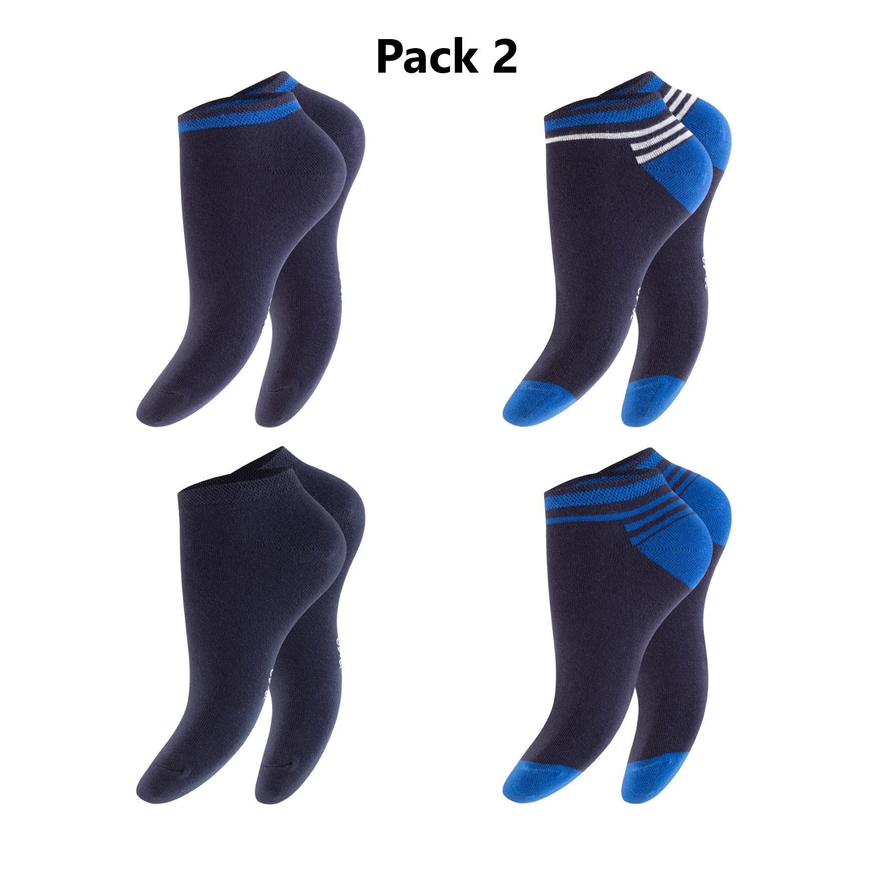 Herren Sneaker-Socken 79508 ,Pack 2, Gr. 39/42, farbig gem., 3 x 4er-Pack