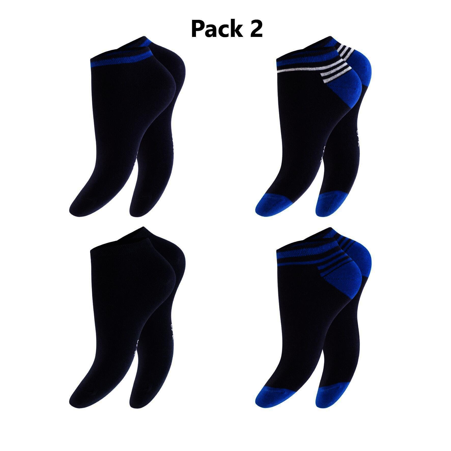 Herren Sneaker-Socken 79508 ,Pack 2, Gr. 39/42, farbig gem., 3 x 4er-Pack