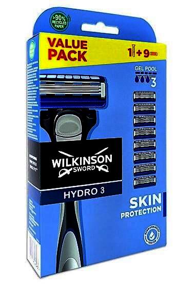 Wilkinson Hydro 3 Skin Protection Rasierer + 9 Ersatzklingen