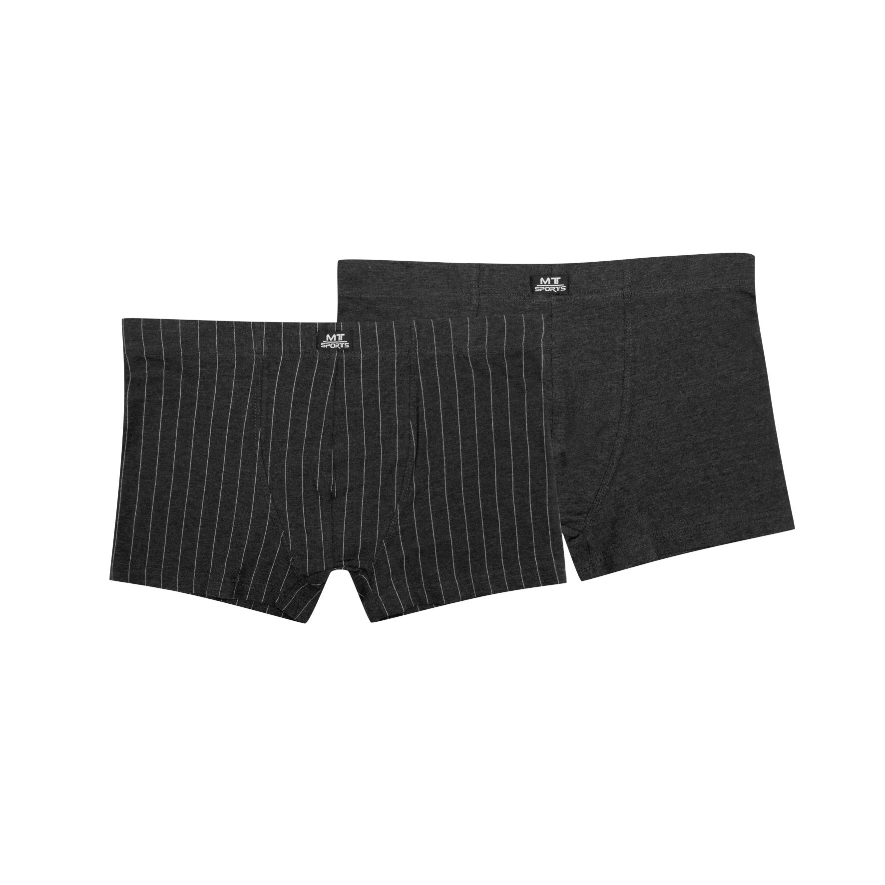 Herren Pants 22853, versch. Farben uni/längsgestreift, 2er-Pack, Gr.8