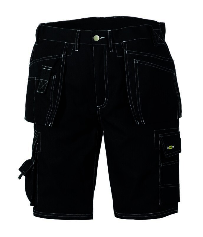 teXXor Canvas Shorts "Bermuda", kurze Berufshose, Farbe schwarz, Gr. 42