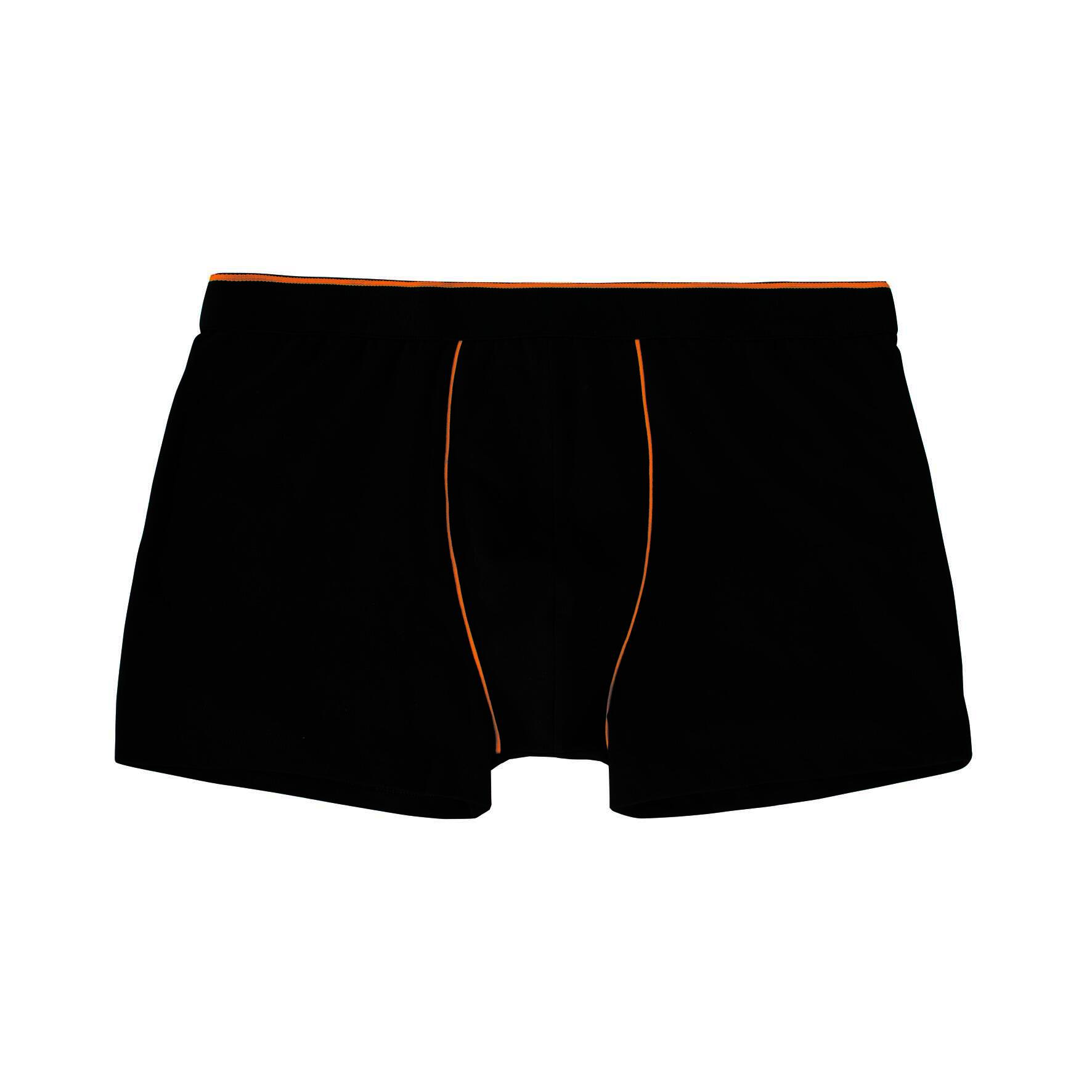 Herren Pants 27439, Schwarz mit versch. farbigen Paspeln, 6er-Pack, Gr.8