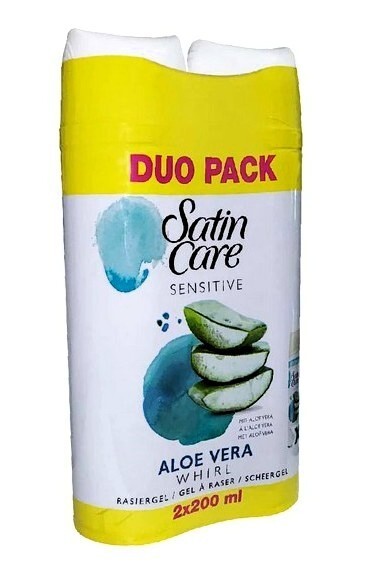 Gillette Satin Care Sensetive Aloe Vera Rasiergel 2x200ml