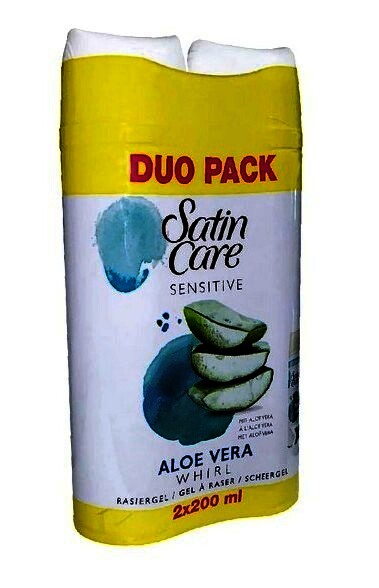 Gillette Satin Care Sensetive Aloe Vera Rasiergel 2x200ml