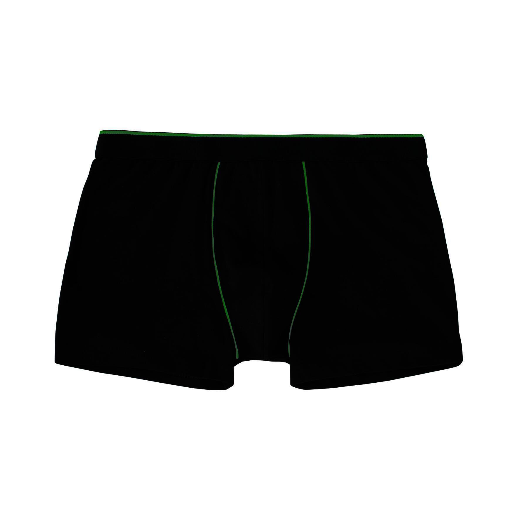 Herren Pants 27439, Schwarz mit versch. farbigen Paspeln, 6er-Pack, Gr.8