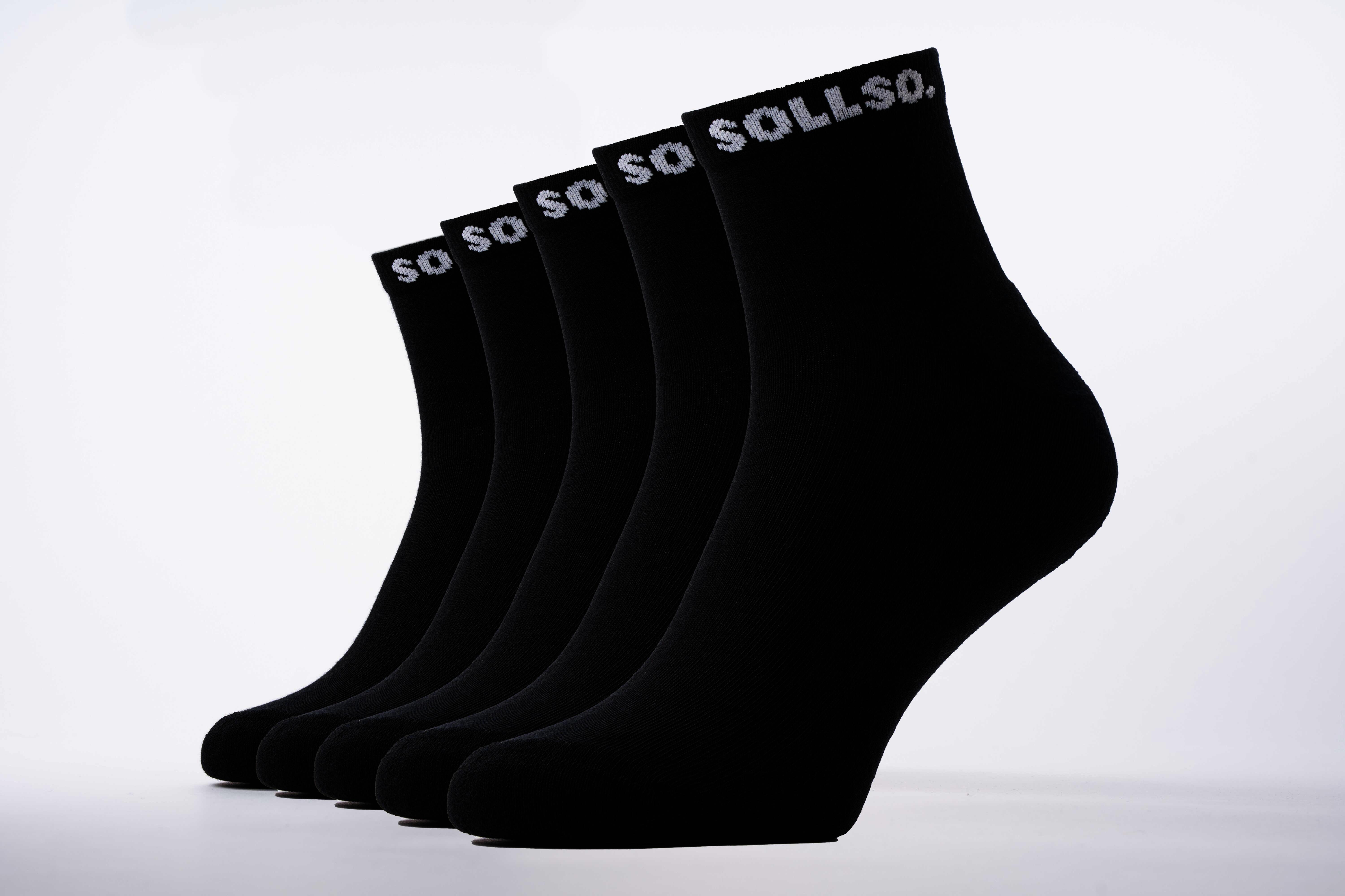 SOLLSO. Winter Herrensocke, Farbe Schwarz, Größe 39-42, 5 Paar