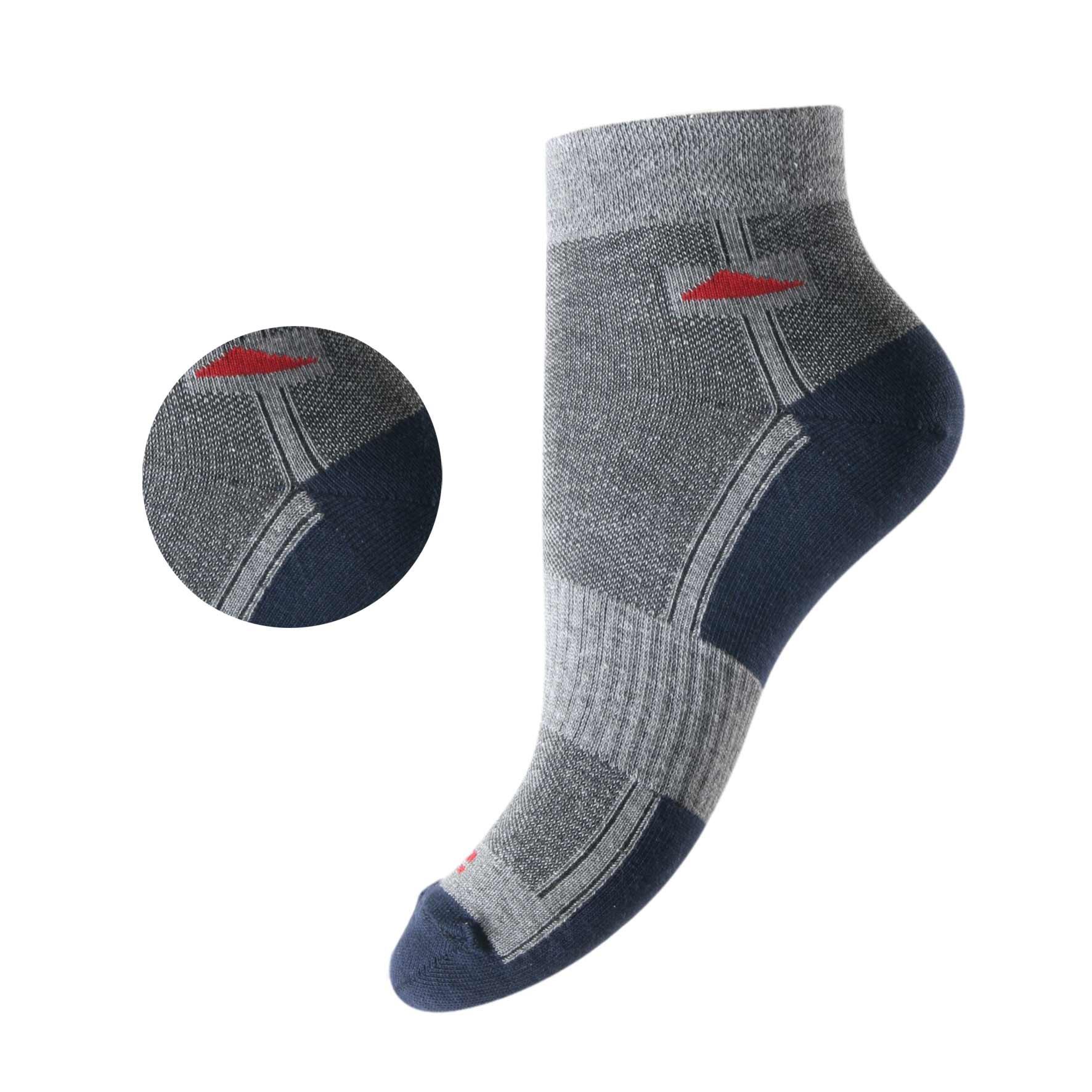 Herren Sneaker-Socken 72959 , Gr. 43/46 , Farbe Marine/Grau, 3 x 4er-Pack