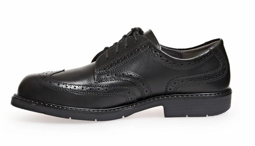 Abeba 33240 Business Men ESD Niedriger Schuh, S2, SRA, Schwarz, Größe 43