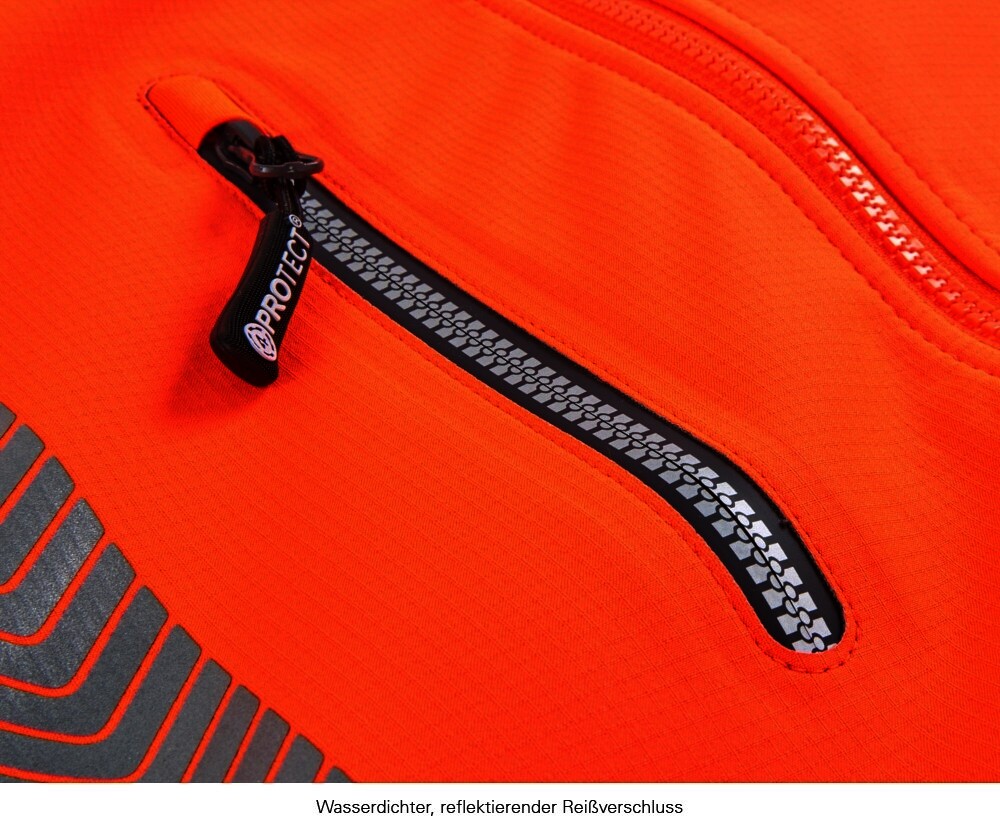 Warnschutz-Softsh.jacke TYLER, leuchtorange, Gr.5XL