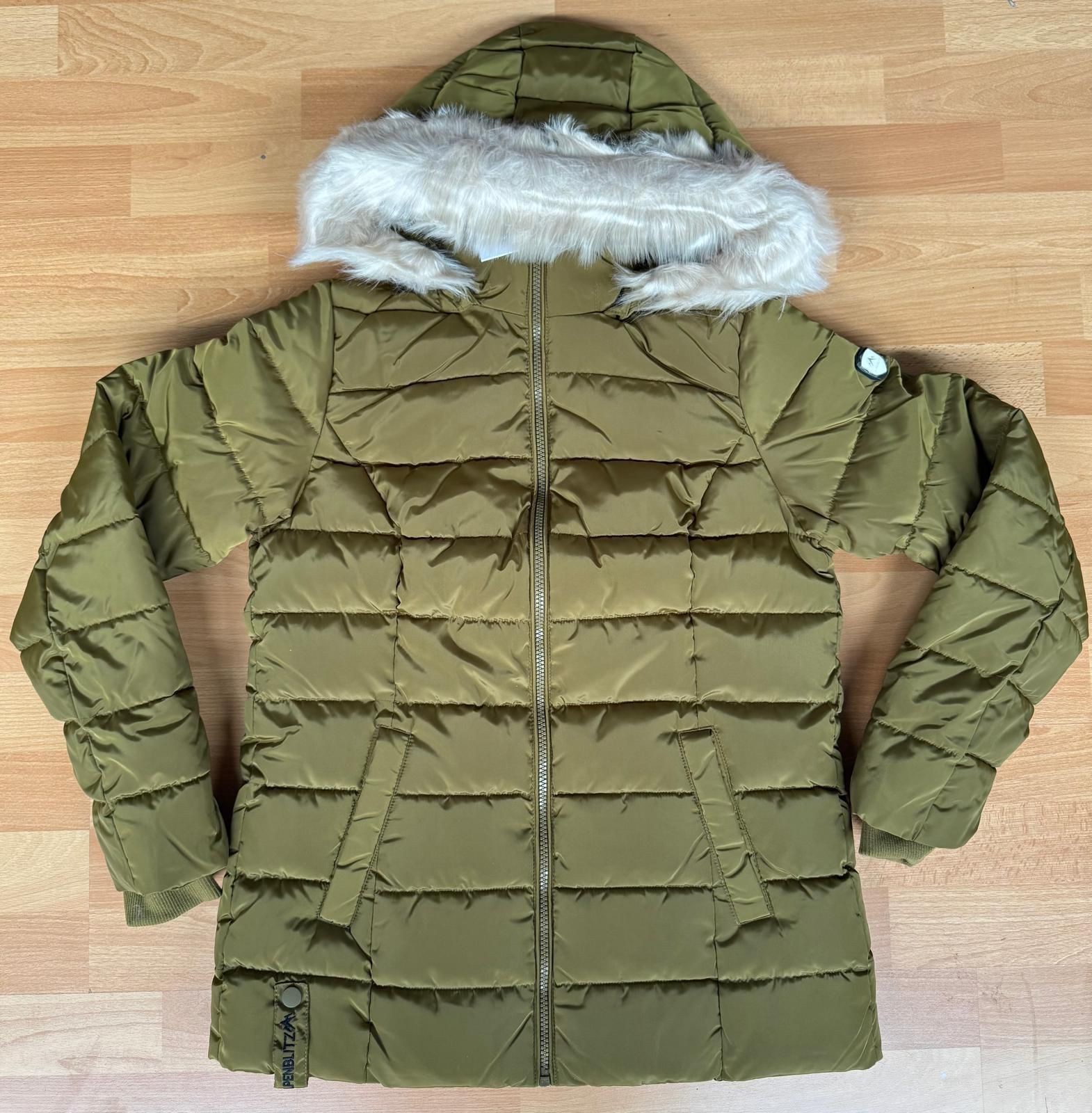 ALPENBLITZ Damen-Winterjacke, gesteppt, Grün, Gr.36