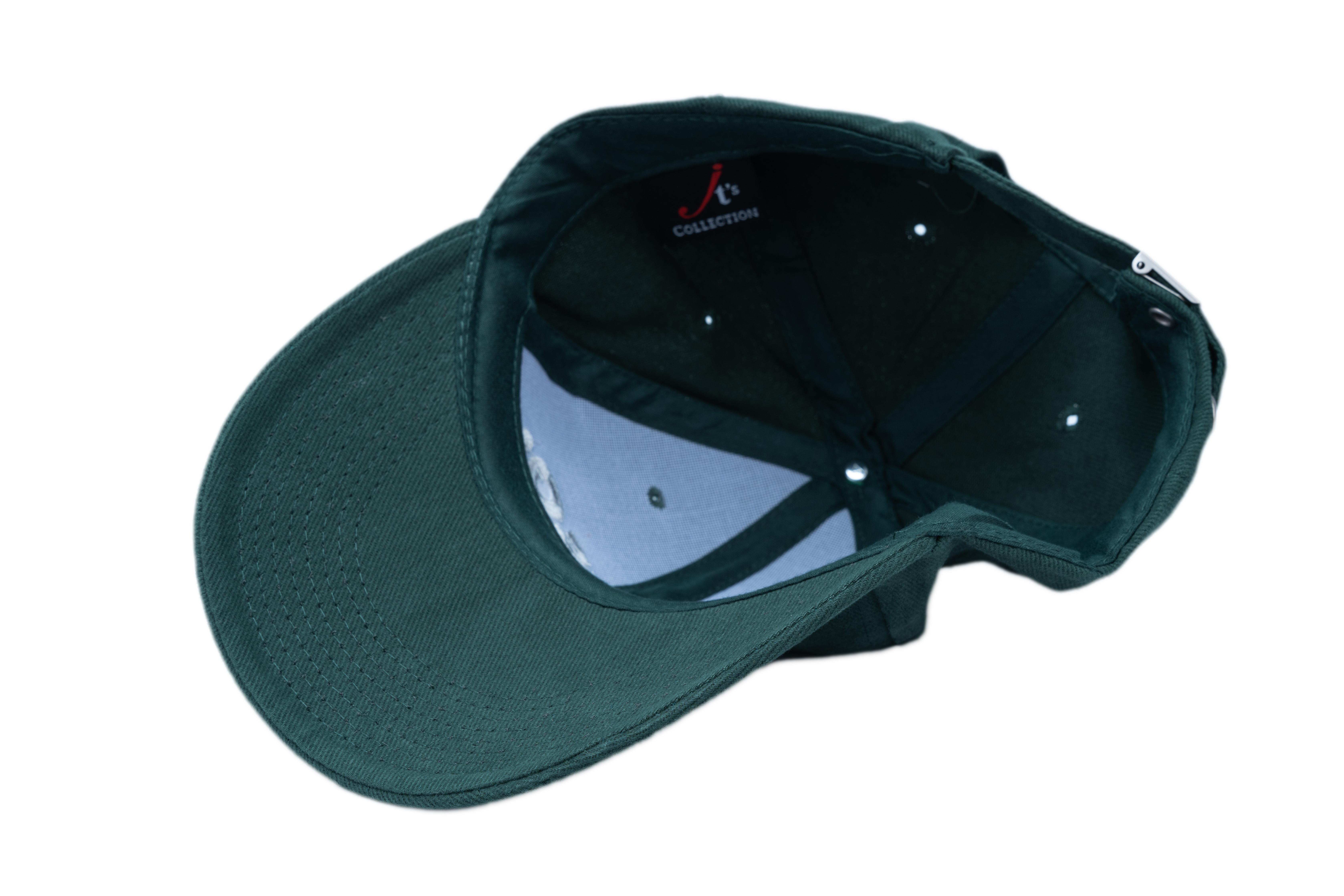 SOLLSO. 6 Panel Strong Front Raver Cap, Grün