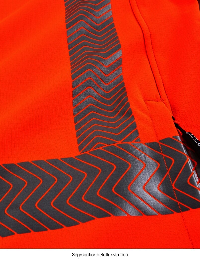Warnschutz-Softsh.jacke TYLER, leuchtorange, Gr.5XL
