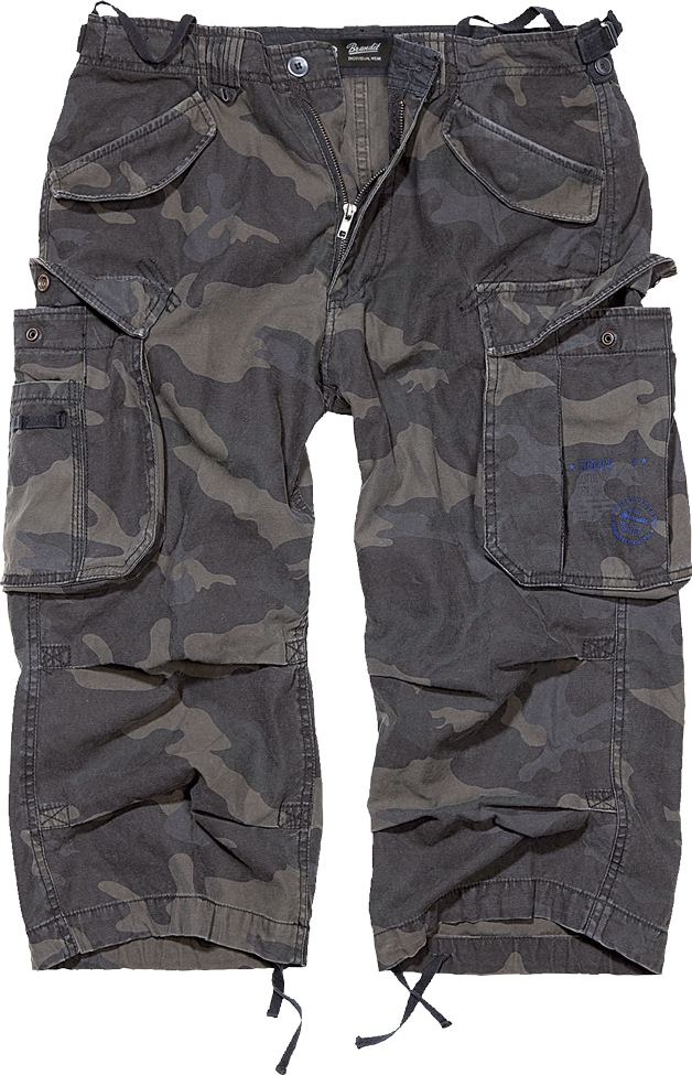 Brandit Industry ¾ Shorts darkcamo, Größe XL