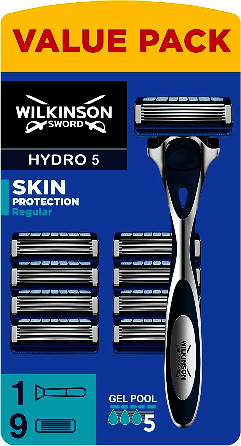 Wilkinson Hydro 5 Skin Protection Rasierer + 9 Ersatzklingen