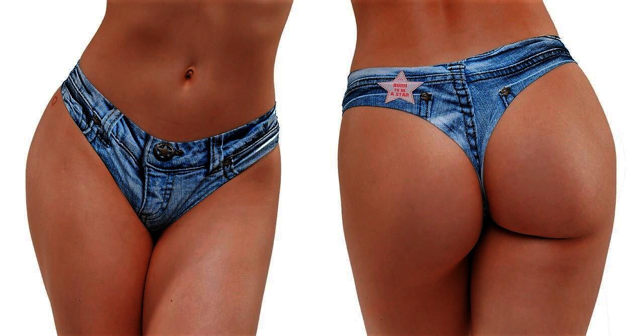 Memème JEANS LIGHT Tanga, Größe M