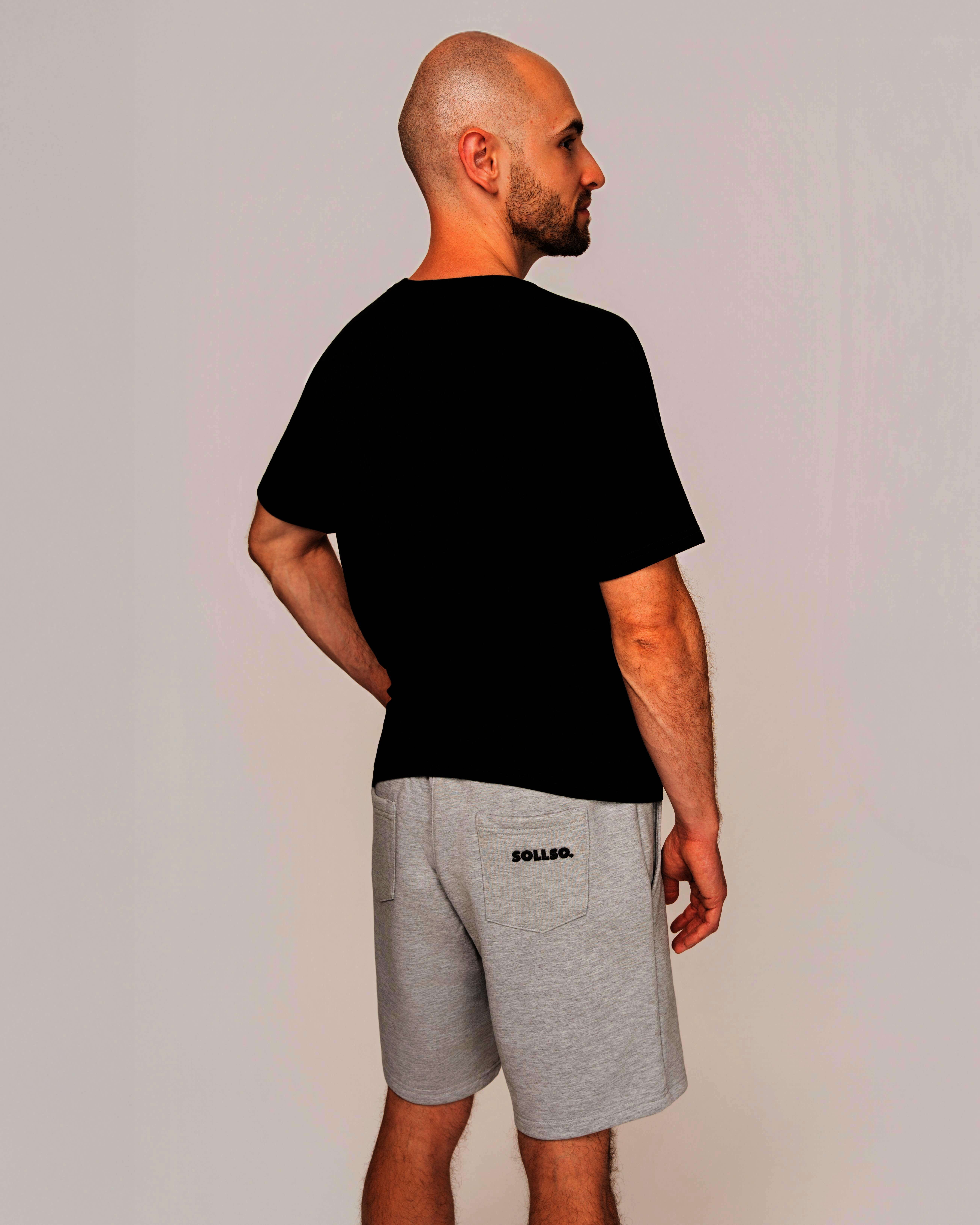 Sweatshorts „SOLLSO.“, Grau Melliert, Gr.L
