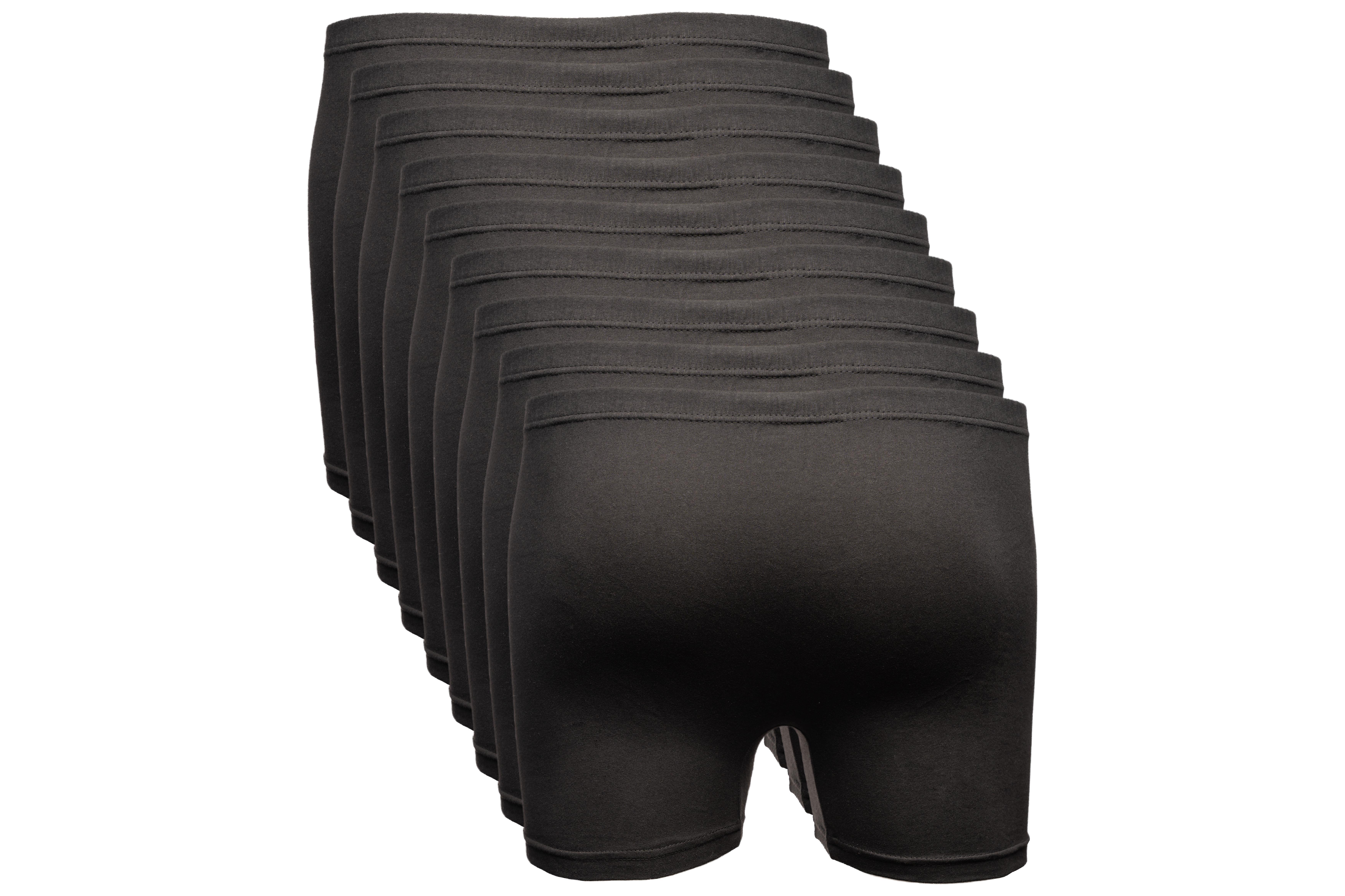 The BAKIS Herren Boxer Short, 3 x 3er Pack, schwarz, Größe 8