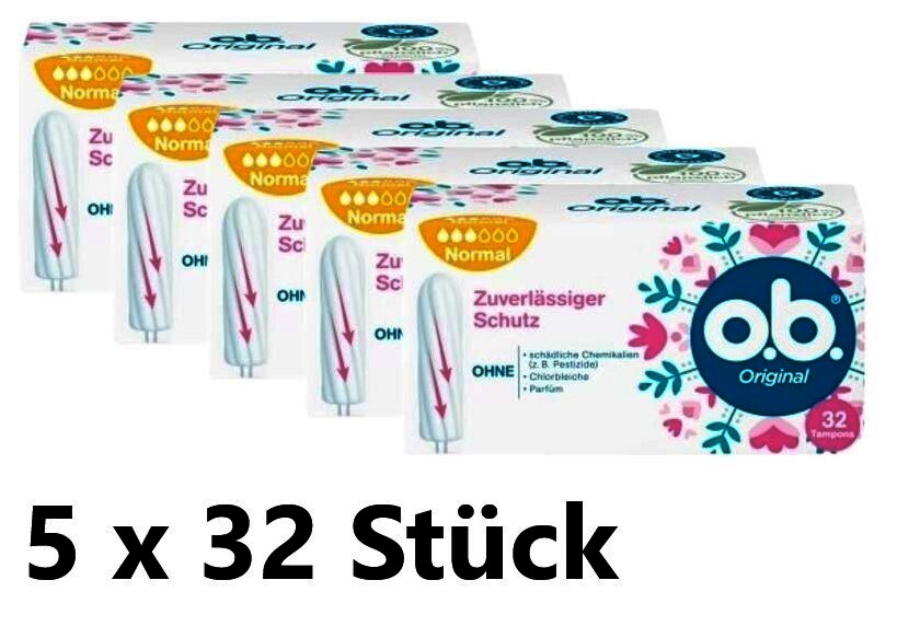 o.b. Tampon Normal 5 x 32 Stck.Pack