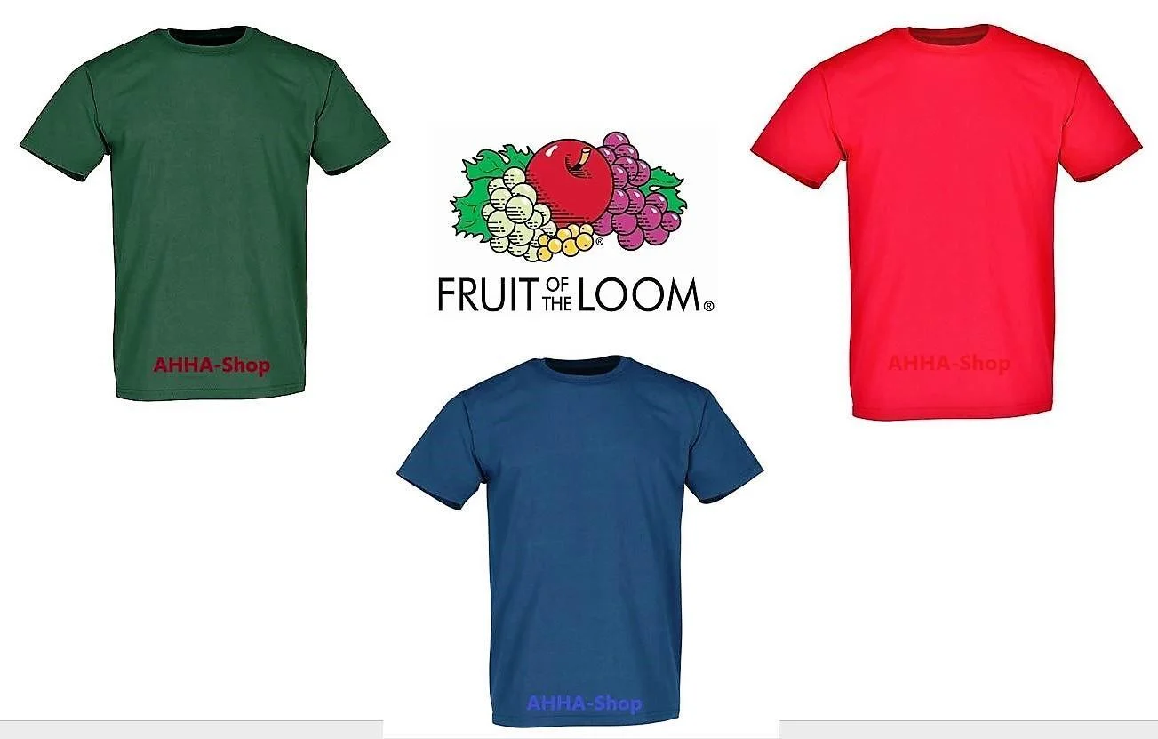 FRUIT OF THE LOOM Super Premium T-Shirt, Farbe flaschengrün, Größe L