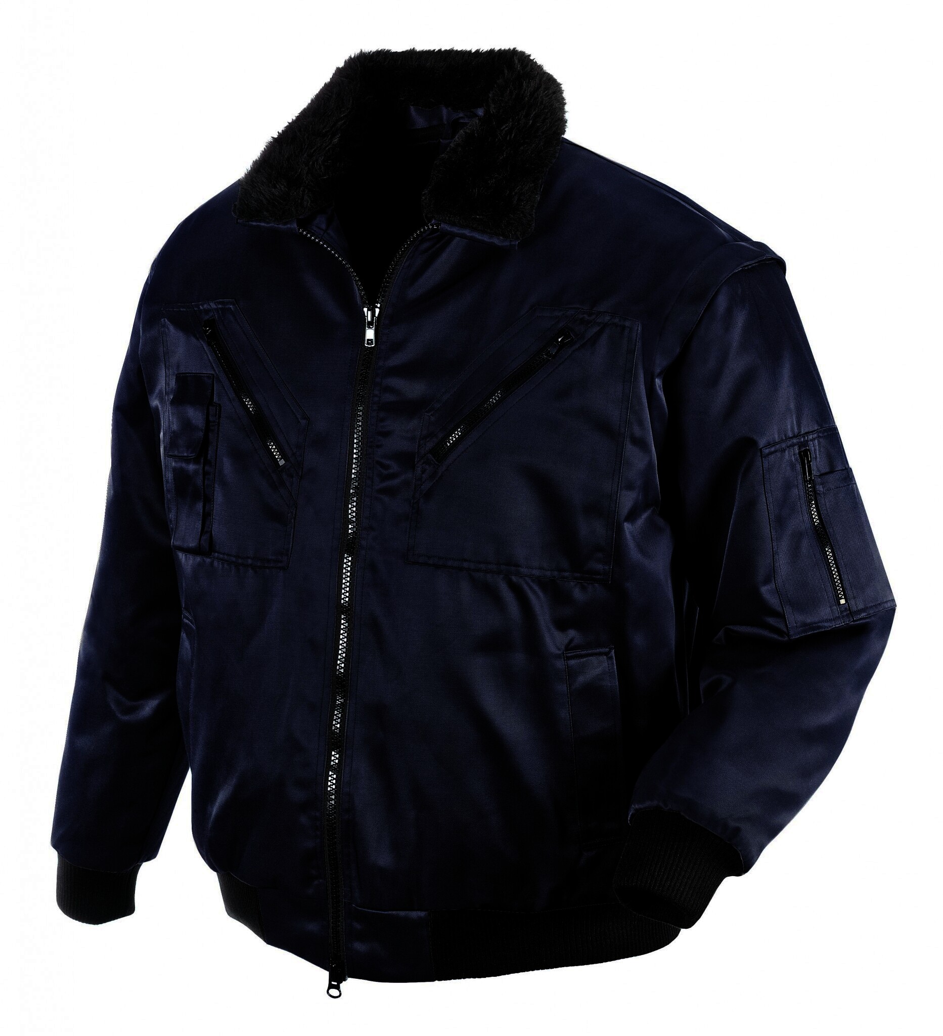 teXXor Piloten Oslo Arbeitsjacke mit abnehmbaren Ärmeln marine, 4174